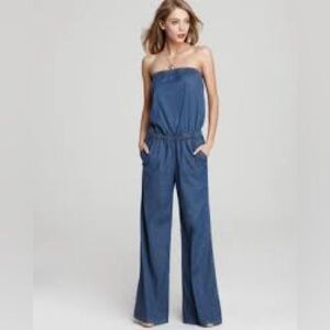 Stylish & flattering Joie Blue Denim Jumpsuit Large